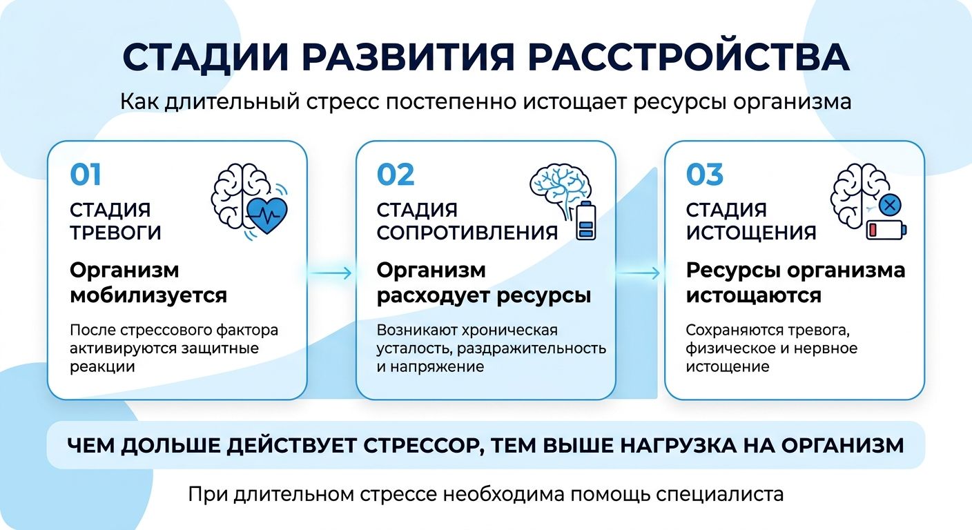 Лечение стресса в Поповке инфографика